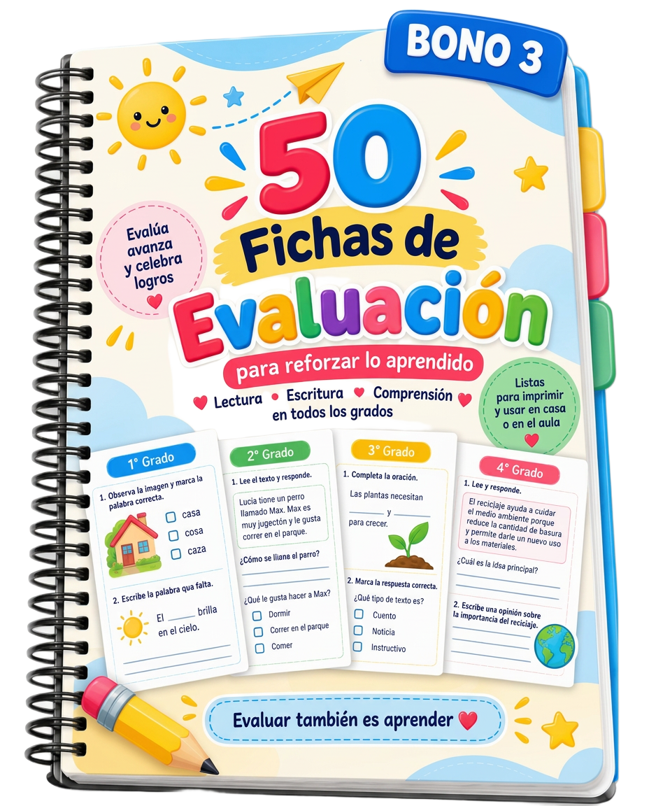 Vista del bono 3: 50 Fichas de Evaluación