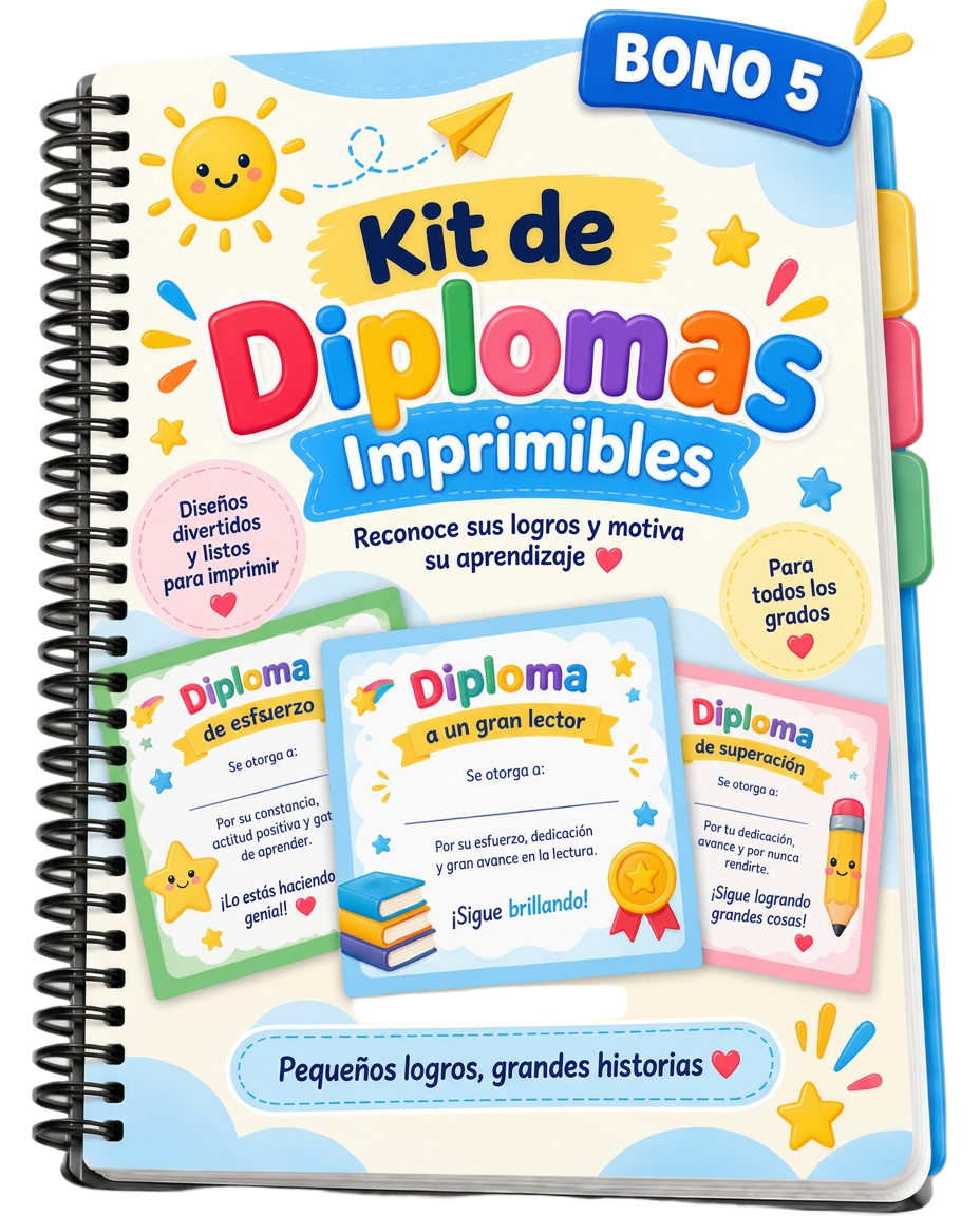 Vista del bono 5: Kit de Diplomas Imprimibles